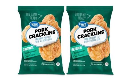(2 pack) Great Value Original Chicharrones Con Grasa Fried Pork Cracklins, 6.25 oz Bag