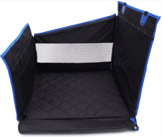 Large Dog Car Seat, Waterproof Fabric With Breathable Mesh, Car Dog Hammock, Dog Harness Dog Car Seat Cover (Color: Black)