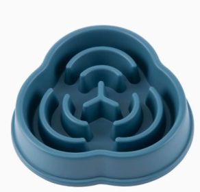 Pet Slow Feeding Bowl Dog Bowl Anti-choke Anti-skid (Option: Conventional-01 Style Blue)